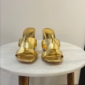Liliana Gold Women's Mules